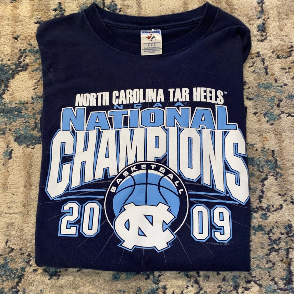 North Carolina Tar Heel championship T-shirt size medium and large